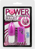 Power Anal Vaginal Bullet Waterproof Purple