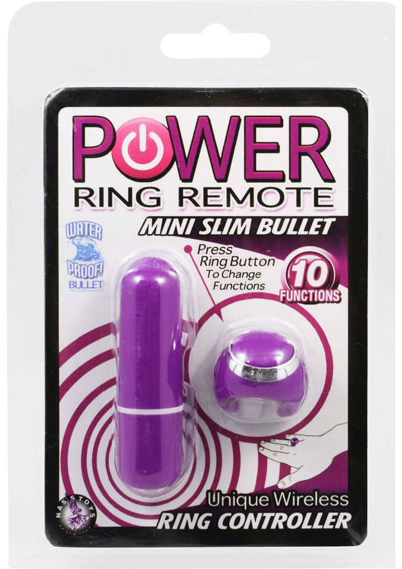 Control remoto Power Ring Mini Slim Bullet morado