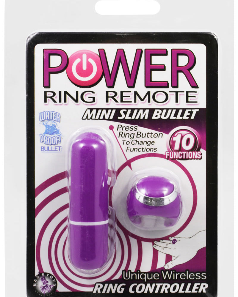 Control remoto Power Ring Mini Slim Bullet morado