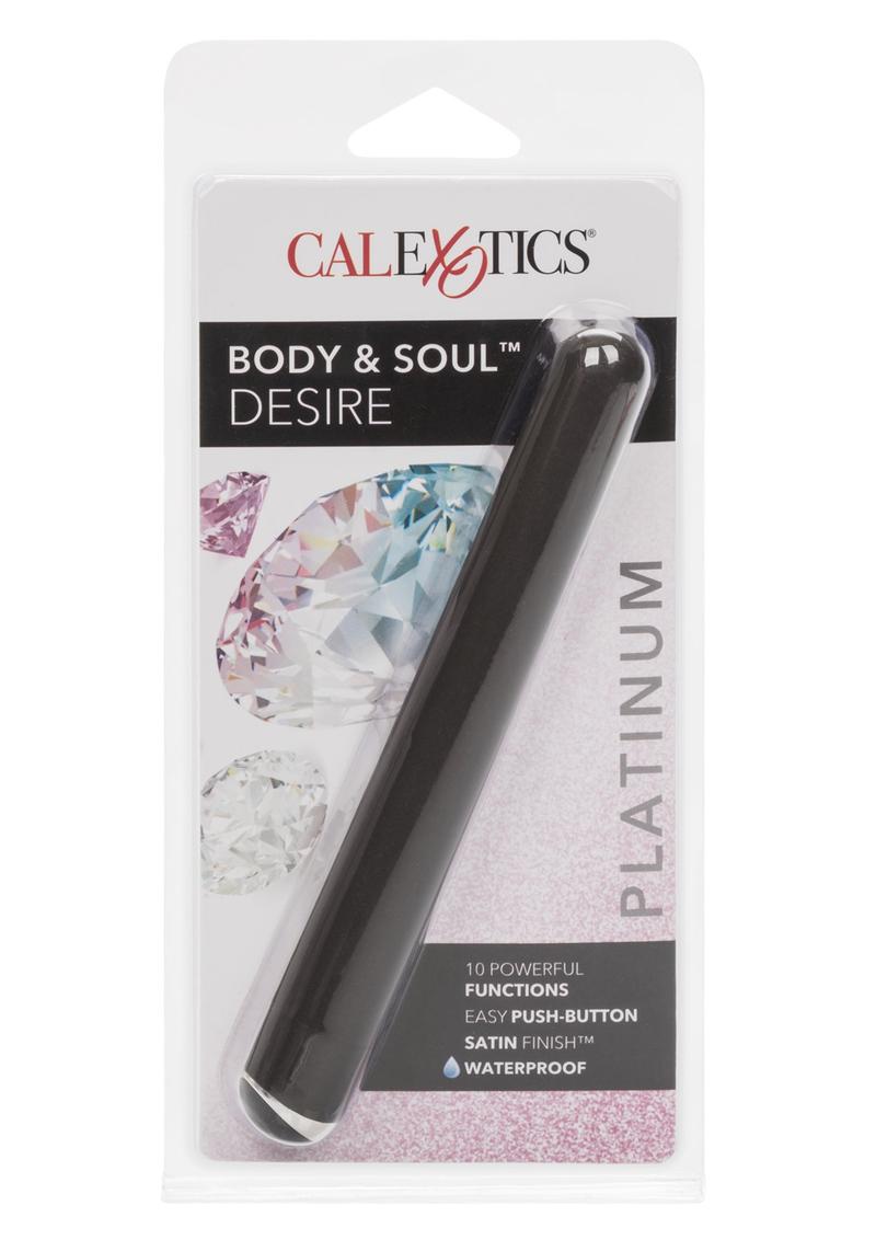Vibrador Body And Soul Desire resistente al agua de 5,5 pulgadas, color negro
