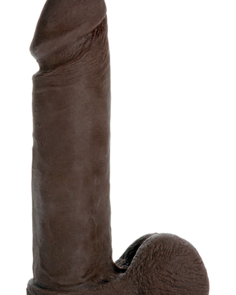 Consolador de pene Vac U Lock UR3 de 8 pulgadas, color negro