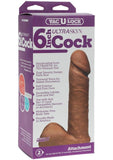 Vac U Lock 6 Inch UR3 Cock Dildo Brown