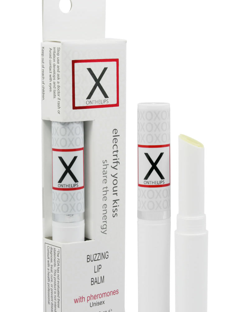 Bálsamo labial estimulante X On The Lips con feromonas, 12 unidades, expositor para mostrador