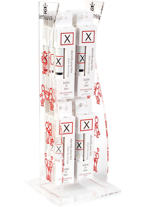 Bálsamo labial estimulante X On The Lips con feromonas, 12 unidades, expositor para mostrador