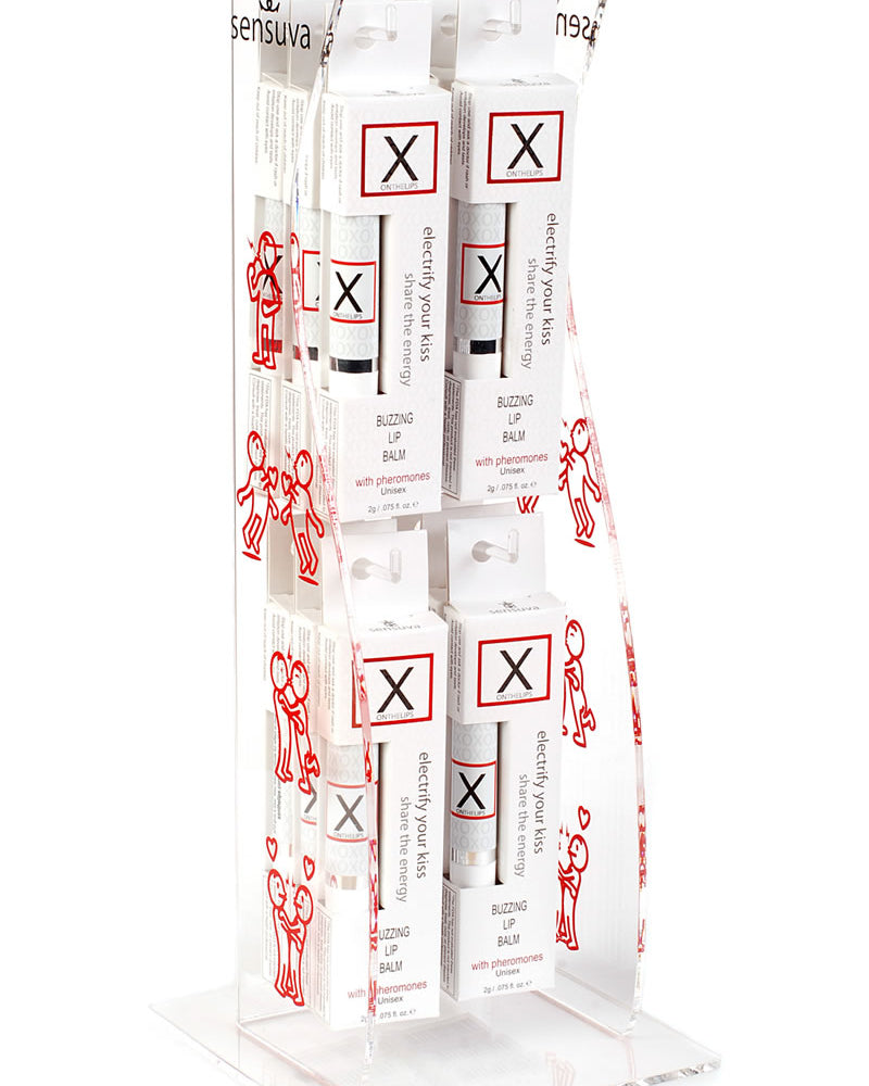 Bálsamo labial estimulante X On The Lips con feromonas, 12 unidades, expositor para mostrador