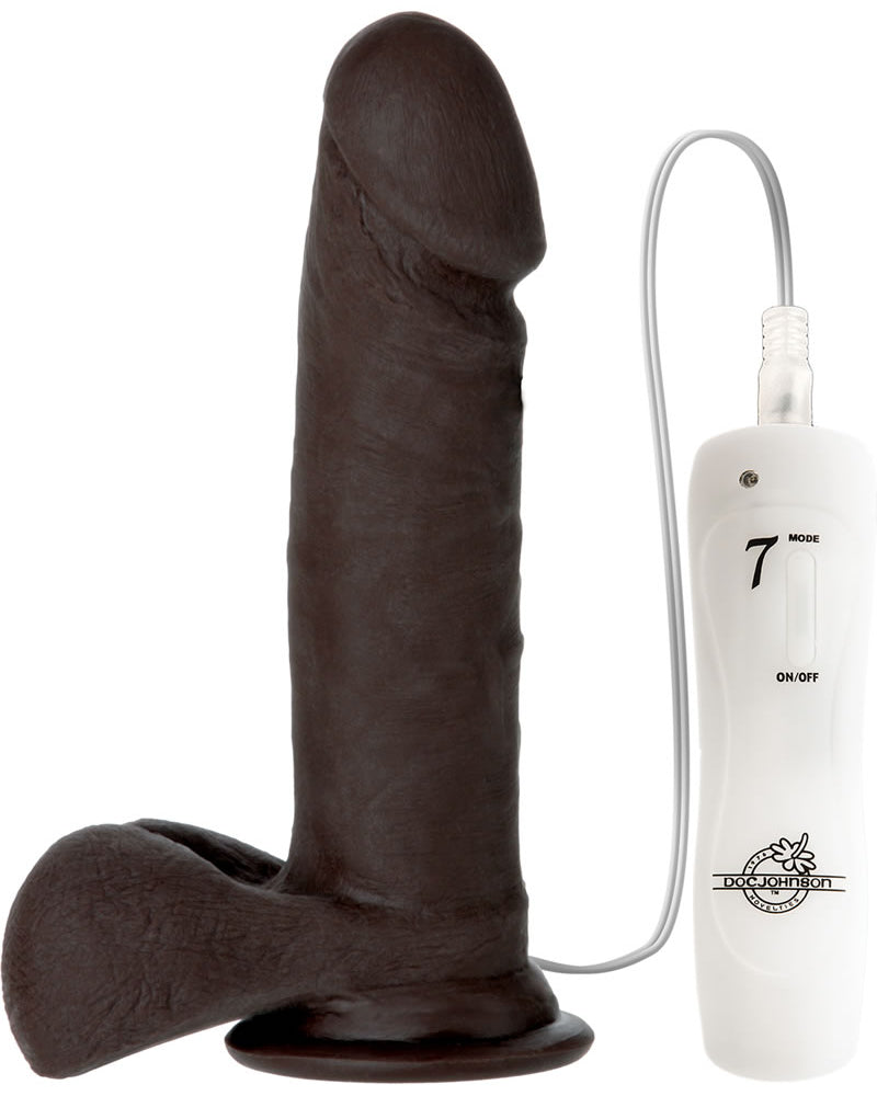 Pene vibrador realista Vibro UR3 de 6 pulgadas, color negro