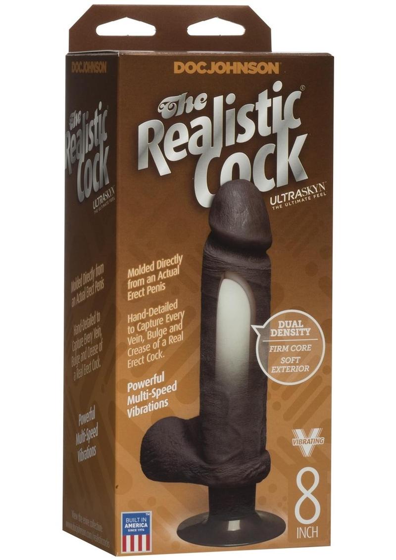 The Vibro UR3 Realistic Vibrating Cock 8 Inch Black