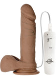 The Vibro UR3 Realistic Vibrating Cock 6 Inch Brown