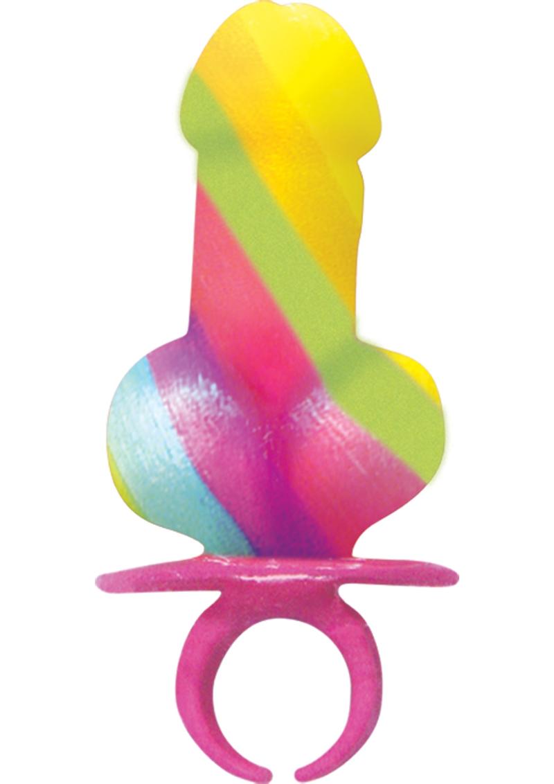 Anillo para el pene arcoíris Pop 12 por expositor