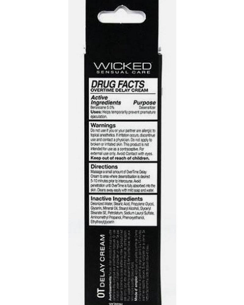 Wicked Overtime Delay Cream For Men 1 Ounce
