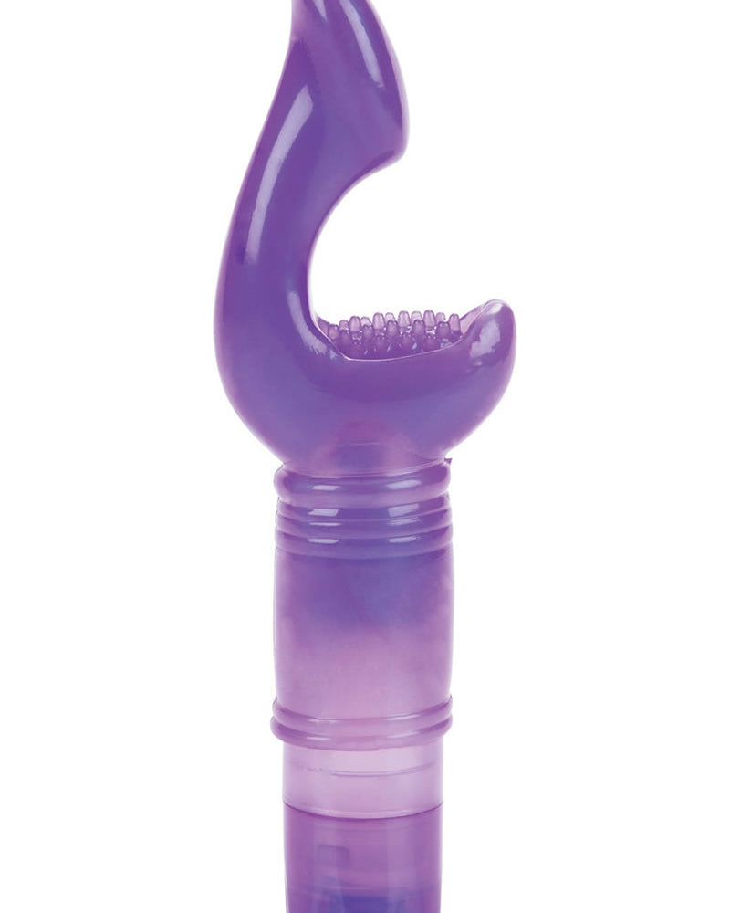 El vibrador personal Pleasurizer original resistente al agua y morado