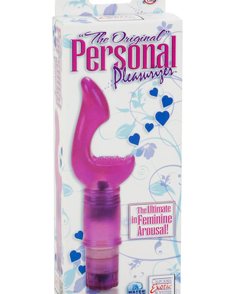 El vibrador personal Pleasurizer original resistente al agua, color rosa