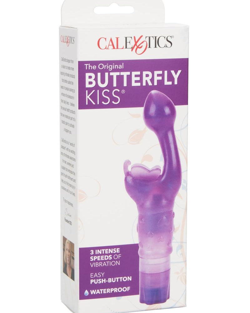 Vibrador Butterfly Kiss original resistente al agua, morado