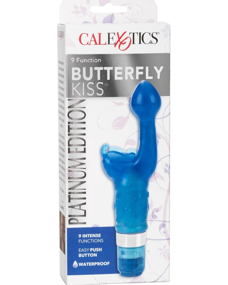 Vibrador Butterfly Kiss edición platino resistente al agua color azul