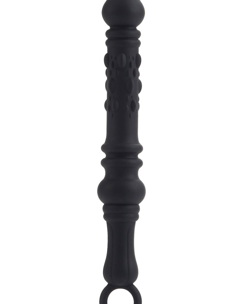 Sonda de próstata de silicona de 7,75 pulgadas color negro del Dr. Joel Kaplan