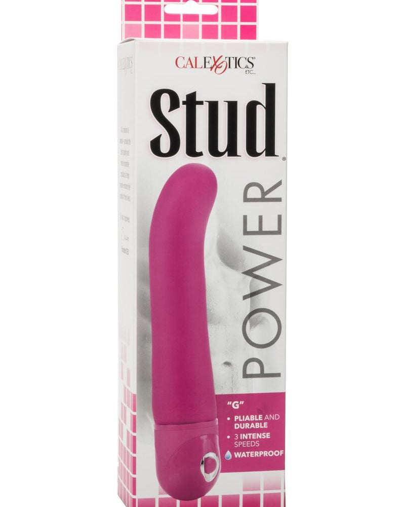 Power Stud G Vibrator Waterproof Pink 6.75 Inch