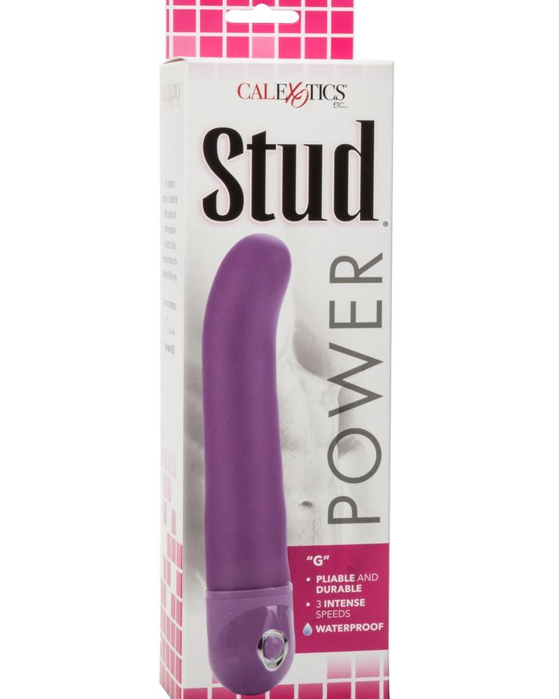 Power Stud G Vibrator Waterproof Purple 6.75 Inch