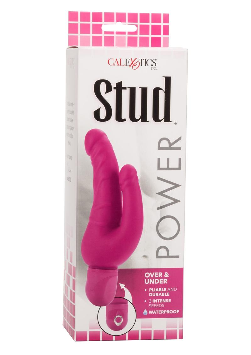 Vibrador superpuesto Power Stud resistente al agua, color rosa