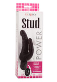 Power Stud Over and Under Vibrator Waterproof Black