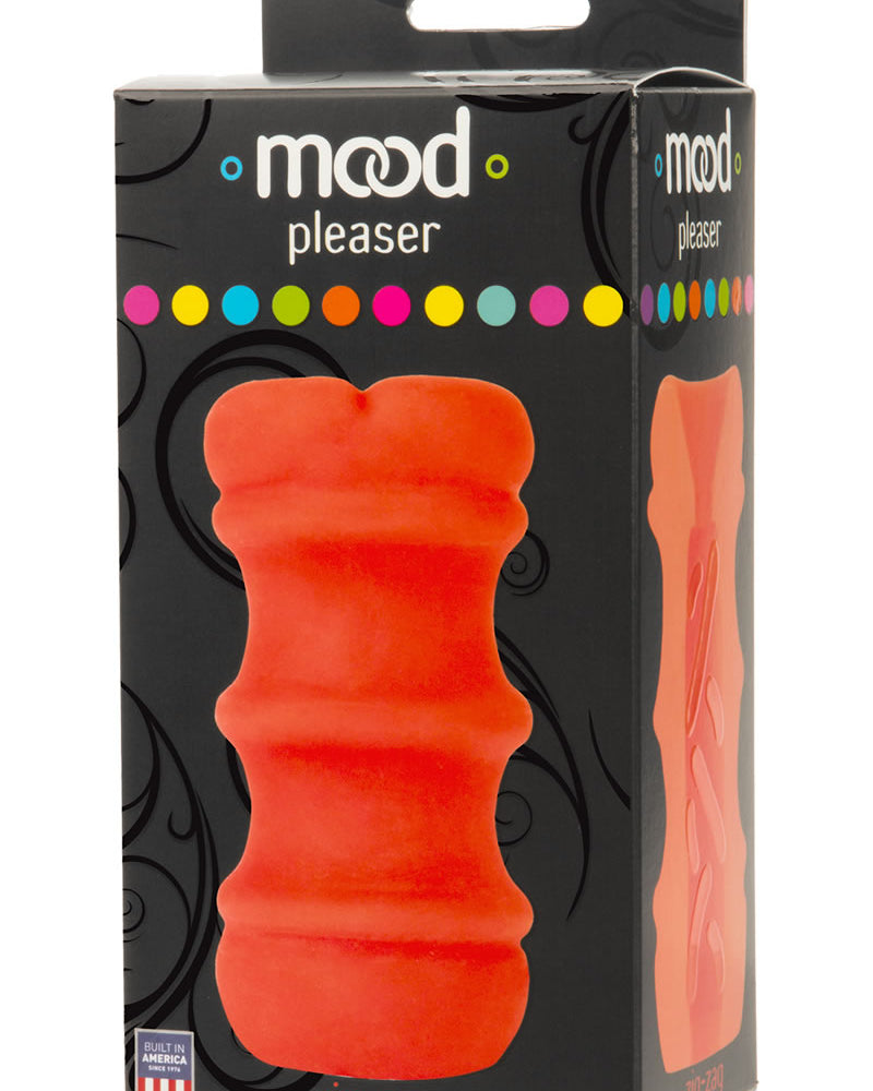 Masturbador Mood Pleaser Zigzag Naranja 4,6 Pulgadas