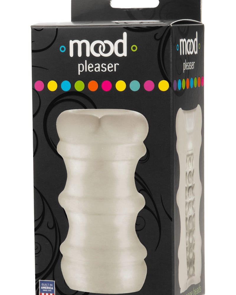 Mood Pleaser Massage Beads Masturbator White 4.6 inches