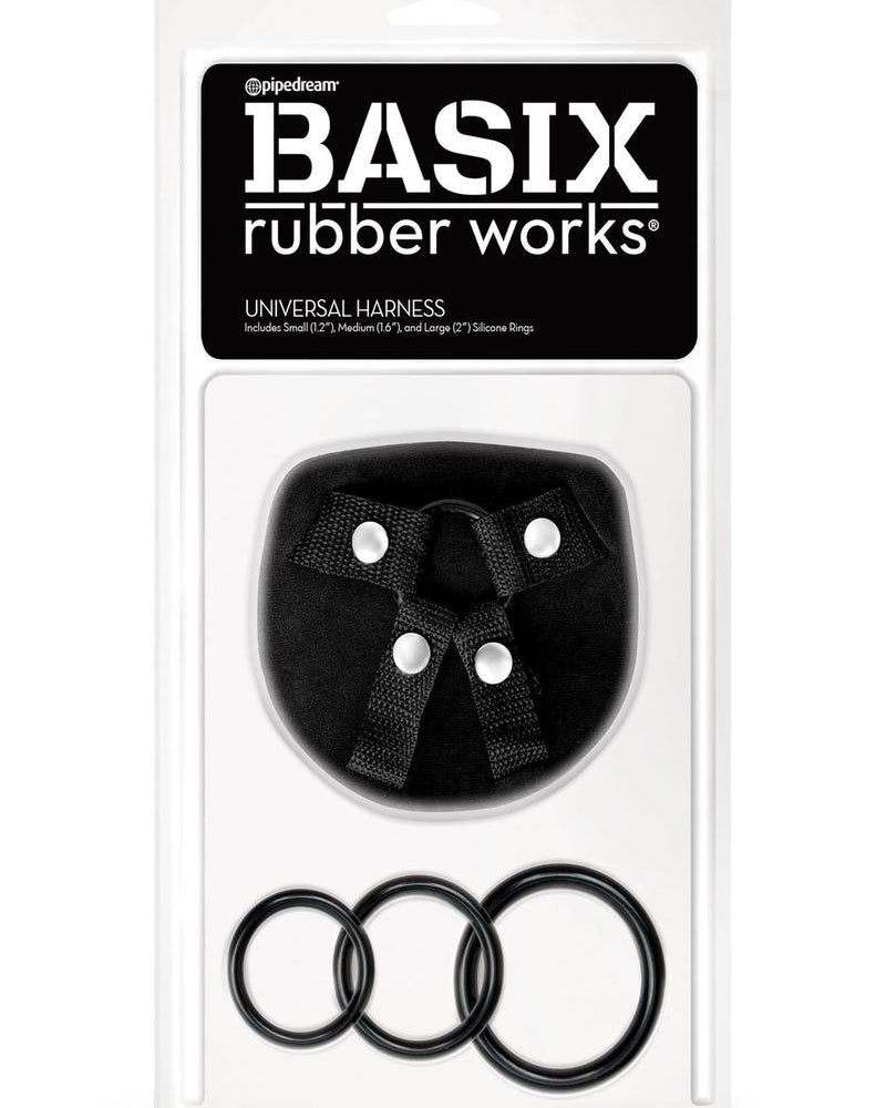 Basix Rubber Works Universal Harness Regular Size Black