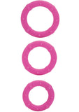 Posh Silicone Love Cock Rings Pink 3 Each