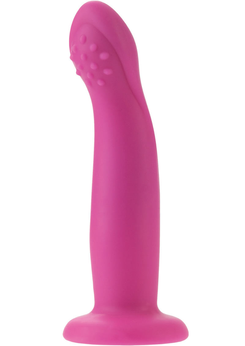 Sonda de silicona Love Rider G Caress de 6 pulgadas, color rosa