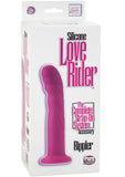 Sonda Love Rider Rippler de silicona, color rosa, 7 pulgadas