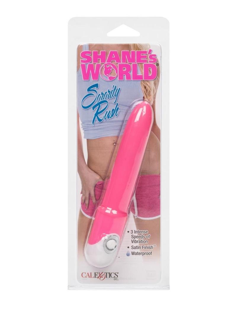 Masajeador vibratorio Shanes World Sorority Rush, resistente al agua, color rosa, 4,5 pulgadas