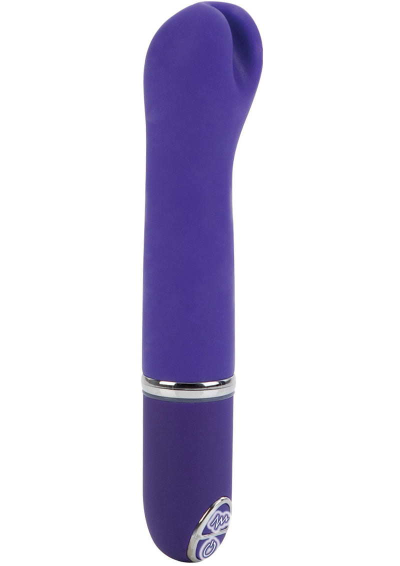 Vibrador de silicona Lia Encaser resistente al agua de 3,75 pulgadas, color morado