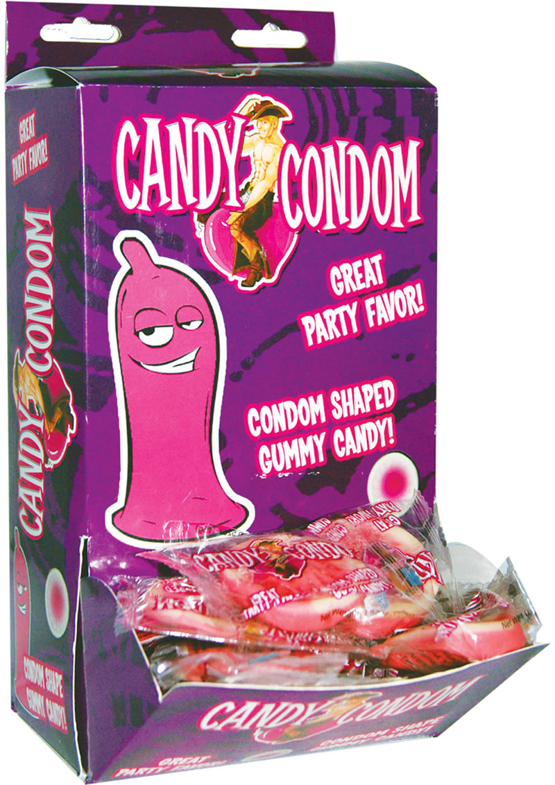 Candy Condoms Gummy Counter Display 50 Each Per Display