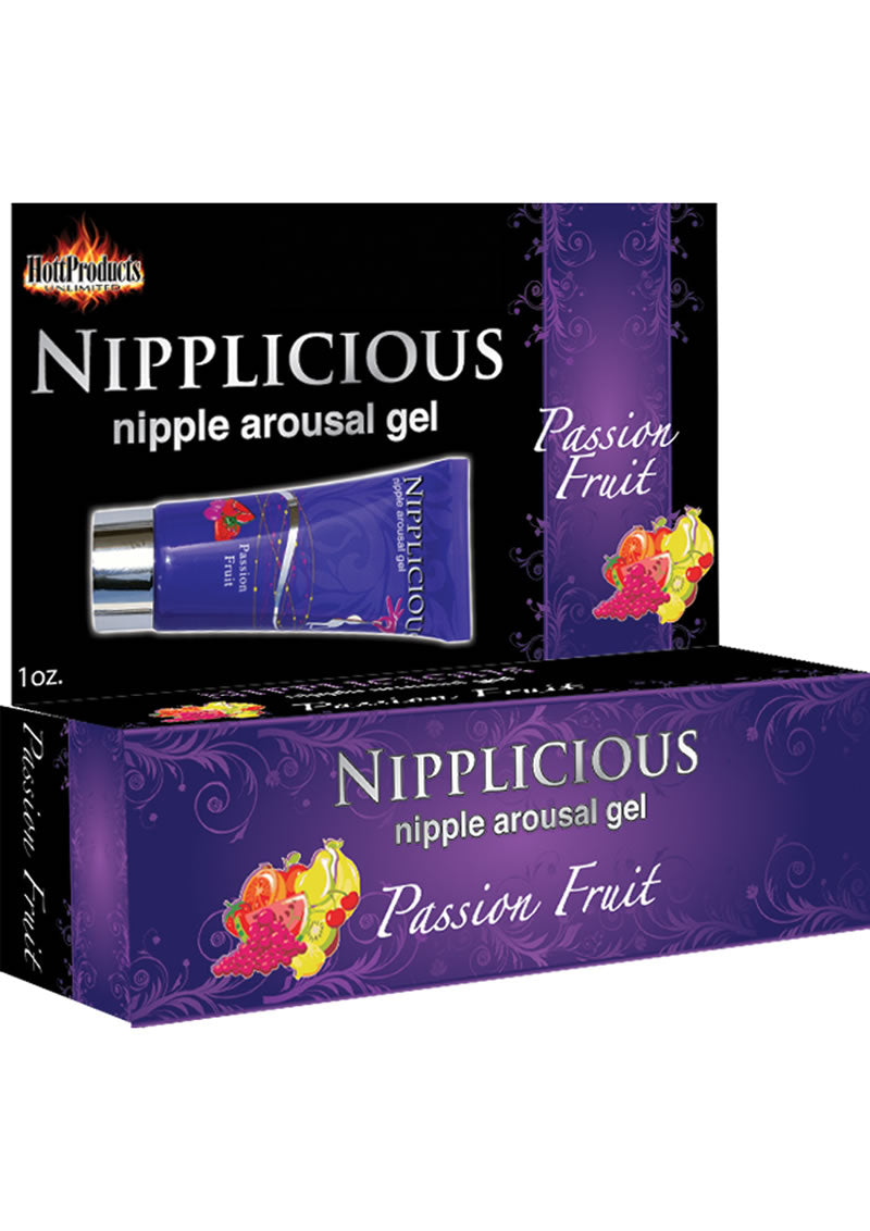 Gel estimulante para pezones Nipplicious con sabor a maracuyá, 1 onza