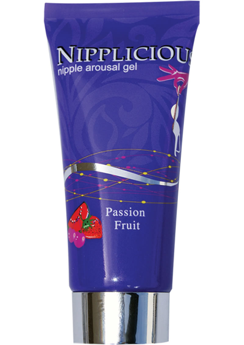 Gel estimulante para pezones Nipplicious con sabor a maracuyá, 1 onza