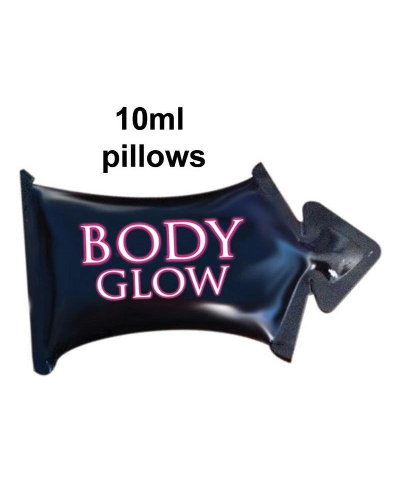 Crema de masaje Body Glow sabor kiwi y fresa, 50 unidades por expositor