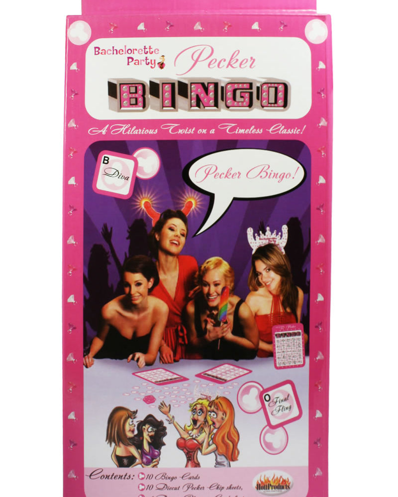 Bachelorette Party Pecker Bingo Game