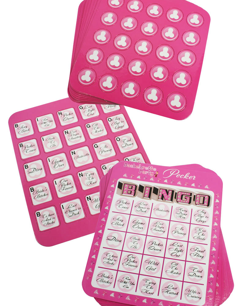 Bachelorette Party Pecker Bingo Game