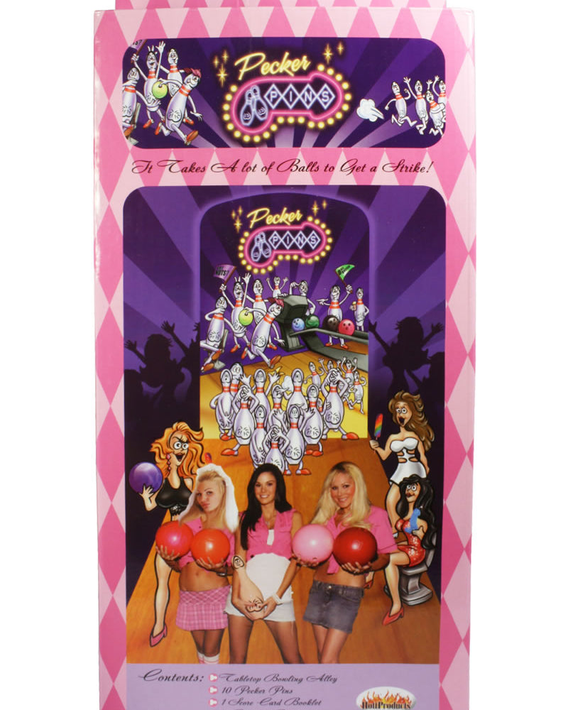 Bachelorette Party Pecker Pins Mini Bowling Game