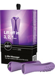 Key Io Vibrator Waterproof With Silicone Sleeves 4.25 Inch Lavender