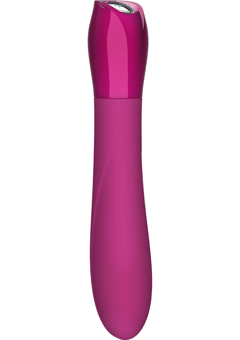 Vibrador de silicona original Key Ceres resistente al agua 5,25 rosa frambuesa