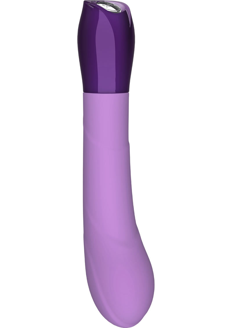 Vibrador de silicona Key Ceres G Spot resistente al agua de 5,5 pulgadas en color lavanda