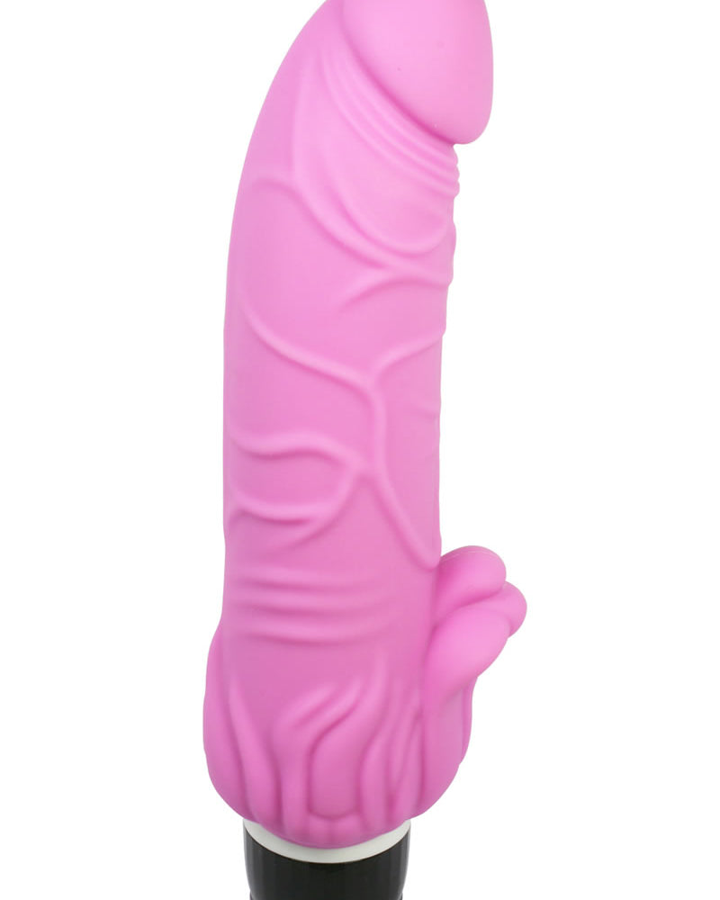 Vibrador de silicona Super Beak de Timeless Classics resistente al agua en color rosa