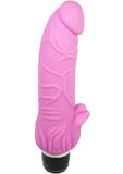 Vibrador de silicona Super Beak de Timeless Classics resistente al agua en color rosa