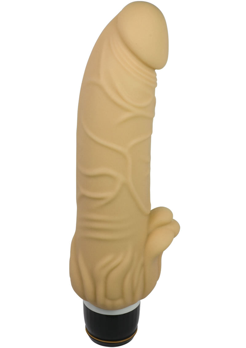 Vibrador de silicona Super Beak de Timeless Classics resistente al agua, color carne