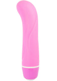 Pink Poppers Mini G Spot Silicone Vibrator Waterproof 5 Inch Pink