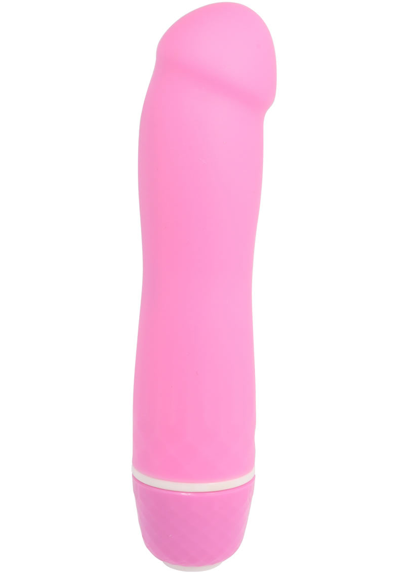 Pink Poppers Mini Orgasm Silicone Vibrator Waterproof 5 Inch Pink