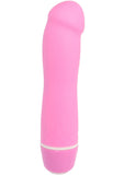 Pink Poppers Mini Orgasm Silicone Vibrator Waterproof 5 Inch Pink