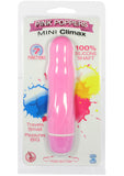 Pink Poppers Mini Climax Silicone Vibrator Waterproof 5 Inch Pink