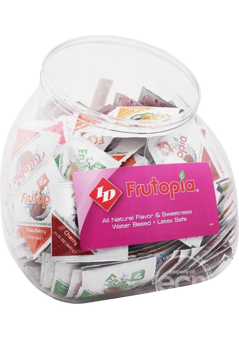 ID Frutopia Water Based Lubricant Foil Packs 288 Per Bowl