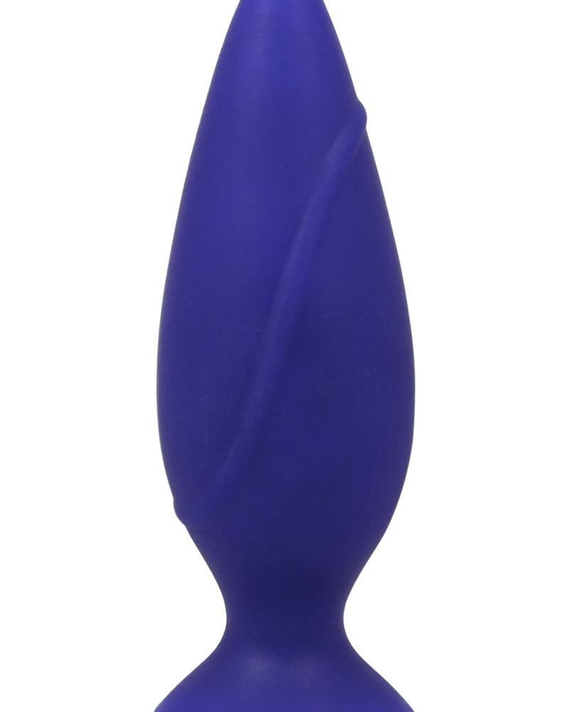 Corked Silicone Anal Plug Waterproof Small Blue